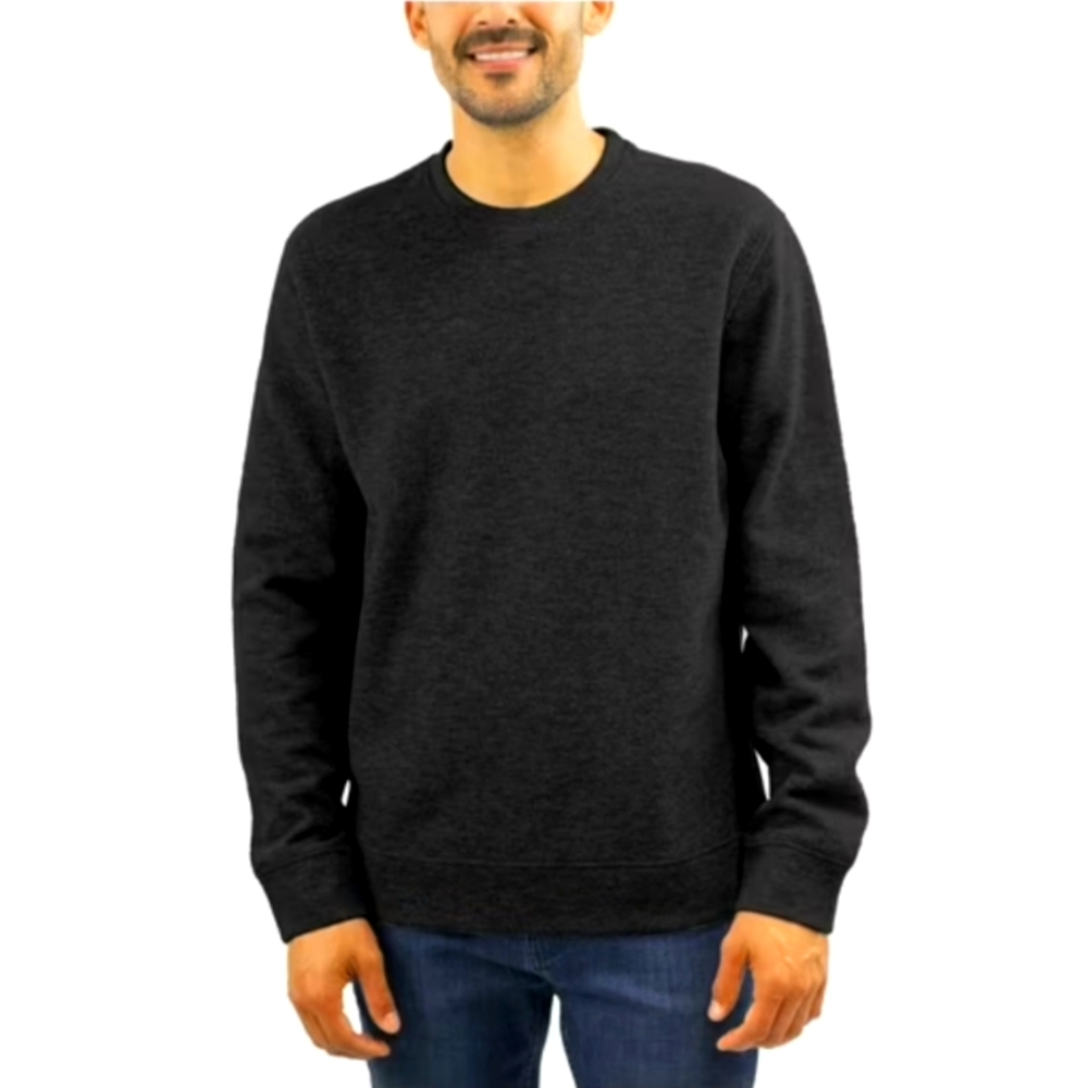Jachs New York Men's Long-Sleeve Crewneck Sweatshirt, Black, Small